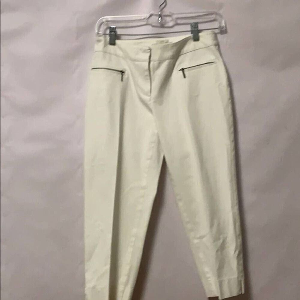 TALBOTS PETITES CURVY WHITE PANTS SIZE 2P‎